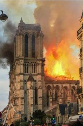 Notre-Dame on Fire